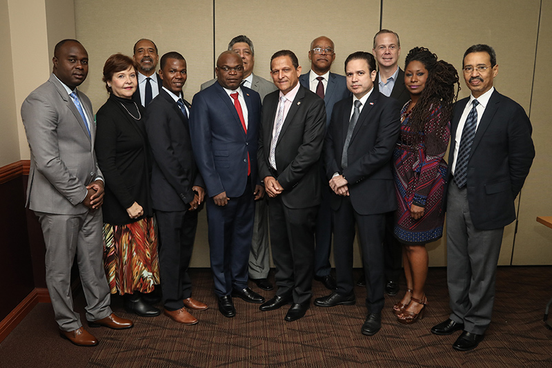 Delegation from the Dominican Republic and Haiti
